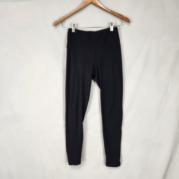 Yogalicious Ankle Leggings Sz XS Black Soft Stretch High Waisted Yoga Athleisure - Picture 1 of 6